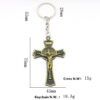 KOMI Cross Collection Hot Sale Car Pendant Bag Hanging Ornaments Metal Alloy Religious Cross Keychain Jewelry Accessories