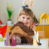 Komi Easter Wooden Nativity Scene Montessori Inspired Decorative Crafts Jesus Decoration