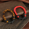 Fashion Wear with Jewelry Black Gallstone Interval Cross Couple Bracelet Yoga Jewelry