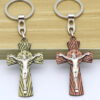 Catholic Christianity Jesus Cross Necklace Jewelry Pendant Keychain Accessories Jewelry Crafts Wholesale