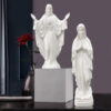 KOMI Mexico Home Decoration of the Statue of the Virgin Mary Figures Porch Decoration Church Resin Crafts