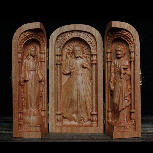 KOMI Misah Liturgy Three Box of Arts and Crafts Display the Virgin Mary of Jesus Joser Carry Church Display