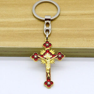 Catholic Christianity Jesus Cross Necklace Jewelry Pendant Keychain Accessories Jewelry
