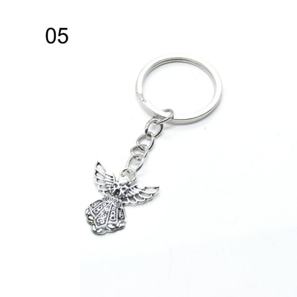 Foreign Trade E-commerce Source Angel Cross Keychain Religious Jewelry Pendant Ring Jewelry Gift