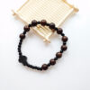 KOMI New Black Cross Wooden Stretch Beaded Bracelet Religious Accessories