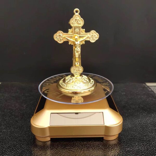 H652eb237d3a840458037bbe7bd2f306eb Komi Solar Cross Car Jesus Decoration Beautiful Cross Car Supplies Decoration Car Accessories