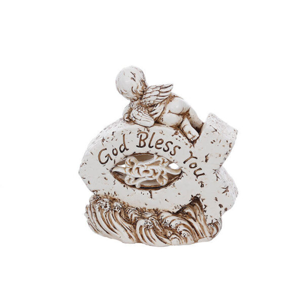 H65f98c3e73db449c87c081b097ec9c772 KOMI Best Selling Home Garden Statues Resin Little Angel Cross Heart Statues for Table Pillar Standing OrnamentsCrafts Gifts