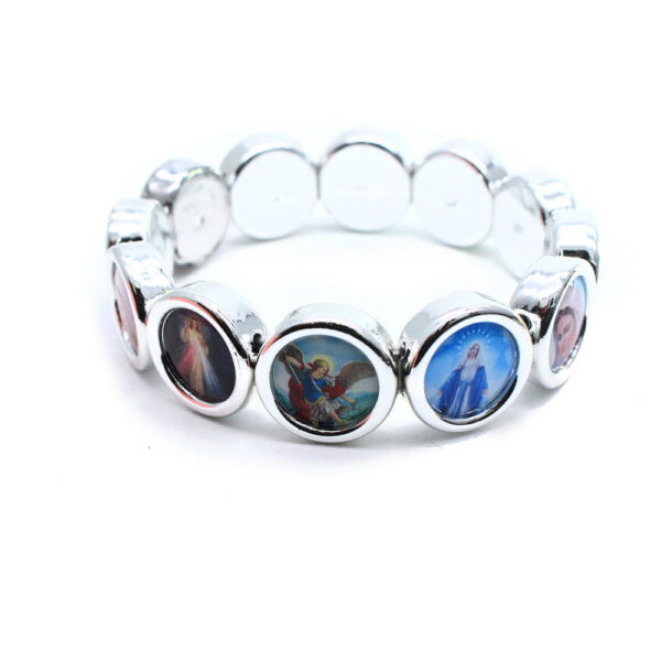 Catholic Christ Jesus Icon Sticker Stretch Bracelet Bracelet Religious Bracelet
