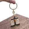H6b3fbec138f44ae4ab52cfc1f85f4119w Wholesale Jesus Exorcist Cross Festival Decoration Catholic Relics Christianity Crucifix Virgin Mary Keychain