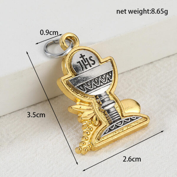 KOMI Hot Selling Religious Holy Grail Pendant DIY Necklace Keychain Accessory