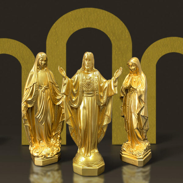 KOMI Mexico Home Decoration of the Statue of the Virgin Mary Figures Porch Decoration Church Resin Crafts