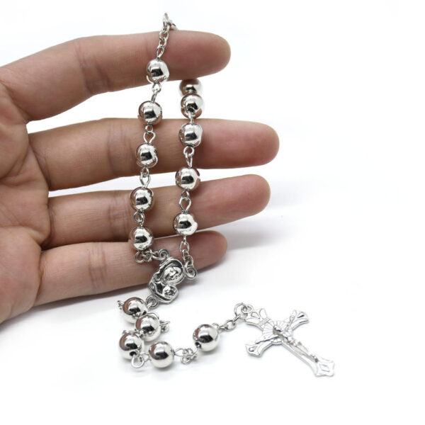 Komi Handmade Religious Jewelry Rosary Bracelet Metal Round Shaped Alloy Beads Prayer Bracelets