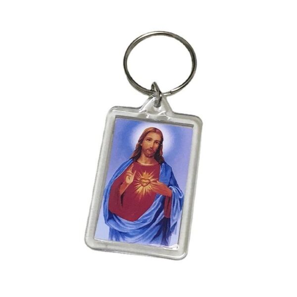 Komi Hot Selling Jeus Souvenir Gift Acrylic Keychain Religious Jewelry