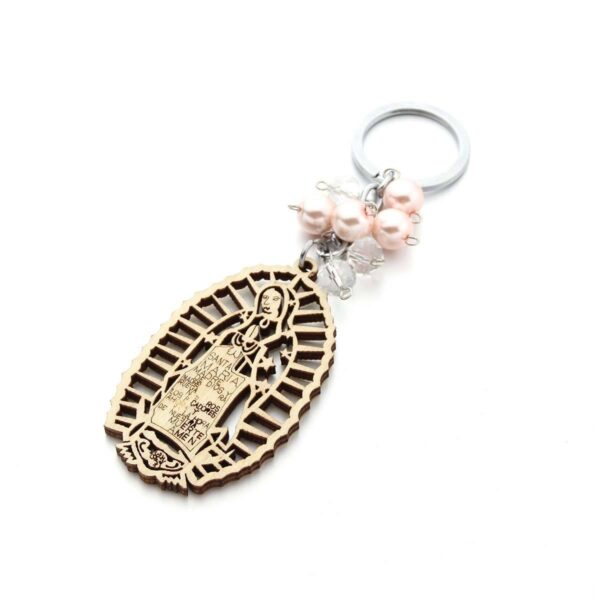 KOMI Hot Baptism Key Chain Wooden Brand Key Chain Baptism Religious Key Chain