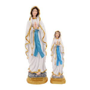 Hot Selling Two-handed Palm Our Lady of Lourdes Virgin Statue Decorations Religious Interior Decoration Gifts Resin Crafts