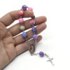H815978d528354f19ac5f759b7adb1dfen Komi Wholesale Rosaries Religious Catholic Polymer Clay Cross Children Jewelry Colorful Rosary Bracelet