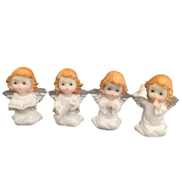 H8178f9e8e8a245a3b25ac91b24527606T KOMI Beautiful and Cute Angel Car Home Decorations Holding Book Cherub Decoration for Wedding Birthday Souvenir Valentine Gift