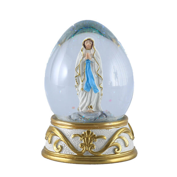 Hot-selling Lutheran Virgin Crystal Ball Ornaments Religious Table Decoration Gifts Resin Crafts