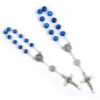 H87cabbfbcbfe485bbbb874612a070811c Komi 6mm Christian Glass Blue Beads Rosary Crucifix St.Benedict Pendant Prayer Rosary Bracelet