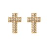 KOMI High-grade Exquisite Niche Design High-end Cross Stainless Steel Cross Earrings