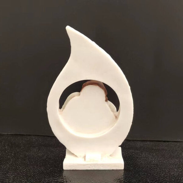 KOMI Home Office Garden Decorations Cream Resin Holy Family Statues Table Pillar Ornaments Children Learning Crafts Gifts