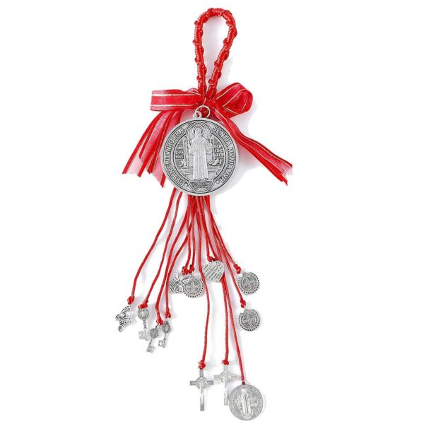 H8e57e77ca5b54d048f6a56845c88552b3 Komi St. Benedict Medallion Christmas Ornaments Pendants Car Ornaments and Door Home Decorations