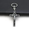 KOMI Saint Benedict Jesus Cross Pendant Necklace Keychain Jewelry Accessories Business Crafts Gifts Religious Promotion
