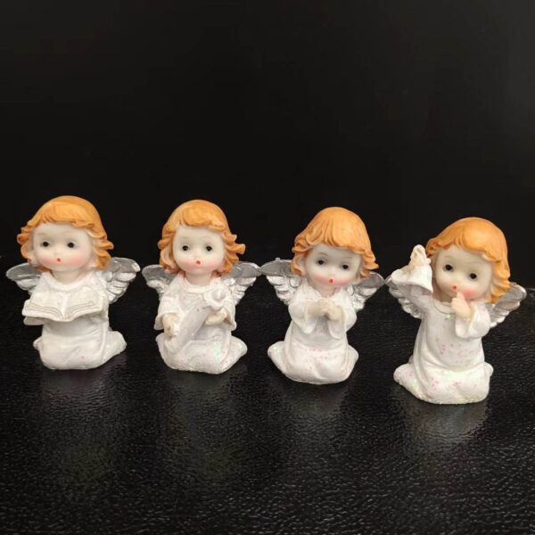 H90893a96d4e046afbc3856c456665bbdB KOMI Beautiful and Cute Angel Car Home Decorations Holding Book Cherub Decoration for Wedding Birthday Souvenir Valentine Gift