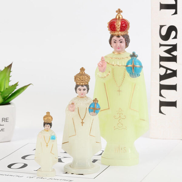 H9153236460e84b19b7ad21cd9f0e11756 KOMI Christian Statue Table Decoration Catholic Jesus Craft Cardinal Decorative Plastic Resin Car Home Decoration Crafts