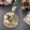 KOMI Hot Baptism Key Chain Wooden Brand Key Chain Baptism Religious Key Chain