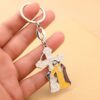 KOMI Hot Sale Religious Jesus Cross Pendant Keyring Souvenirs Bags Cars Keychain Pendant Metal Key Rings Craft Gifts