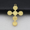 Wholesale Metal Cross Collection Mens Alloy Cross Pendant Necklace Accessories Car Keychain Religious St. Benedict Cross Keyring