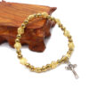 Komi Wholesales Religious Belief Metal Cross Pendant Charm Beads Jewely Prayer Rosary Bracelets