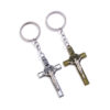 Hot Metal Christian Catholicism Holy Crucifix Gift Keychain Religious Pendant Jesus Cross Key Chain Keyring