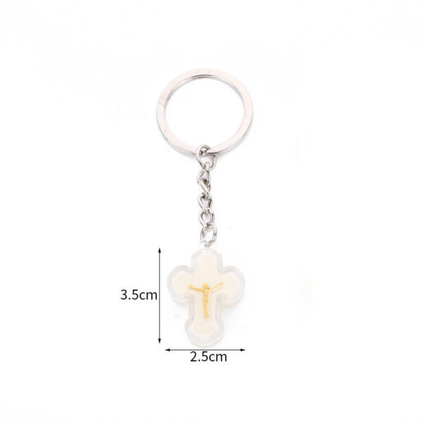 KOMI Multi-Color Plastic Cross Metal Crucifix Charms Pendants for Jewelry Necklace Bracelet Making Accessories