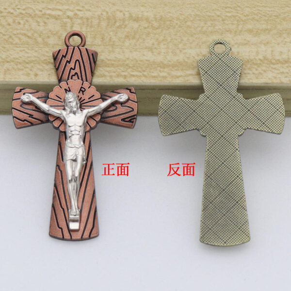 Catholic Christianity Jesus Cross Necklace Jewelry Pendant Keychain Accessories Jewelry Crafts Wholesale