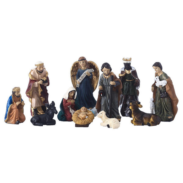 H9b2f490cd1414fe5b09c2bb3a4a454673 Cross Border Christmas Manger Group Ornaments Religion Jesus Birth Christmas Gift Gift Resin Crafts