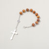 H9c089f97c77f4b0c8b41f1942ce096ceX Hot Selling Catholic Rosary Wooden Bead Bracelet Saint Benedict Alloy Jesus Cross Religious Jewelry Bracelet