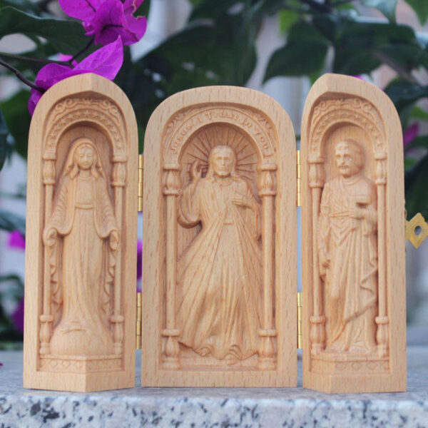 KOMI Misah Liturgy Three Box of Arts and Crafts Display the Virgin Mary of Jesus Joser Carry Church Display