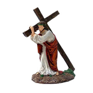 KOMI Creative Resin Crafts Jesus Cross Portrait Decoration Home Desktop Car Ornaments Gifts