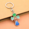 European and American Cross-border E-commerce Factory Wholesale Religious Metal Cross Key Chain Bag Pendant