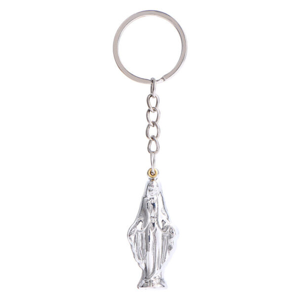 Wholesale Blessed Virgin Mary Christian Split Keyring Metal Acrylic Picture Jesus Keychain
