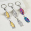 KOMI Virgin Mary Statue Pendant Trendy Religious Keychain Accessory