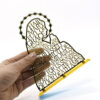 Komi 12.7*15.8cm Acrylic Text Gold Decoration Text Virgin Mary Religious Accessories