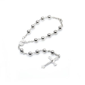 Komi Handmade Religious Jewelry Rosary Bracelet Metal Round Shaped Alloy Beads Prayer Bracelets