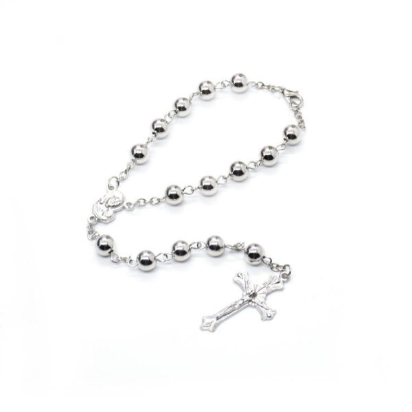 Komi Handmade Religious Jewelry Rosary Bracelet Metal Round Shaped Alloy Beads Prayer Bracelets