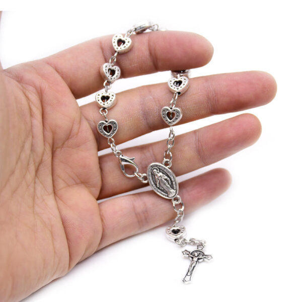 KOMI JERUSALEM 11 Prayer Beads White Pearl Flower Bracelet Ornament Jewelry