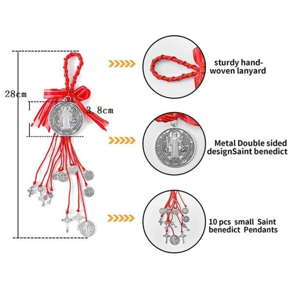 Haaf1f002a7c24a5e8343b4e743cd88734 Komi St. Benedict Medallion Christmas Ornaments Pendants Car Ornaments and Door Home Decorations