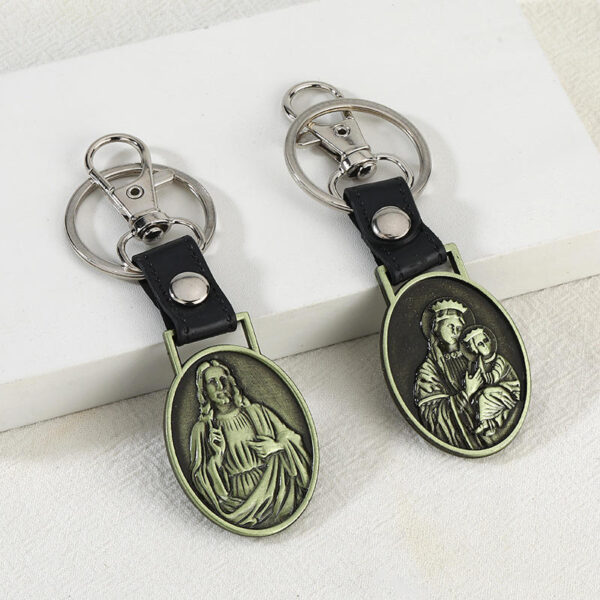 KOMI Orthodox PU Car Pendant Keychain Accessory Religious Pendant