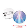 KOMI Virgin Mary Medal Brooch Badge Religious Fashion Accessories Silver Personality Clothes Brooch Pins Souvenirs Gifts
